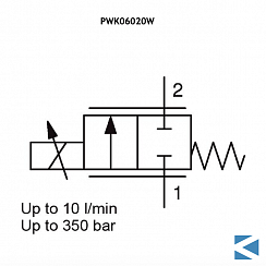 Пропорциональный клапан ограничения расхода PWK06020W Hydac